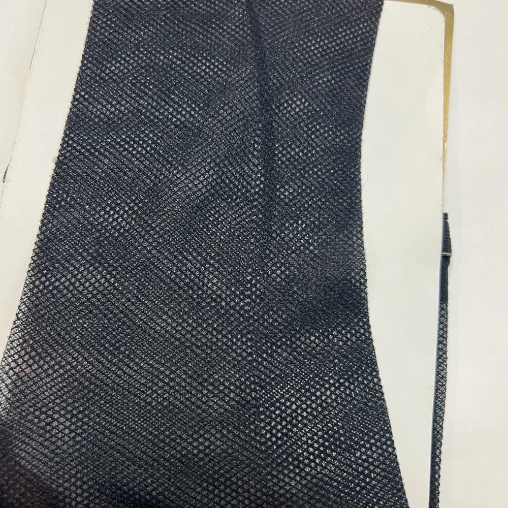 Fogal Size Large Flou Doux 174 Pantyhose Fine Fishnet Sheer Noir Black NWT‎